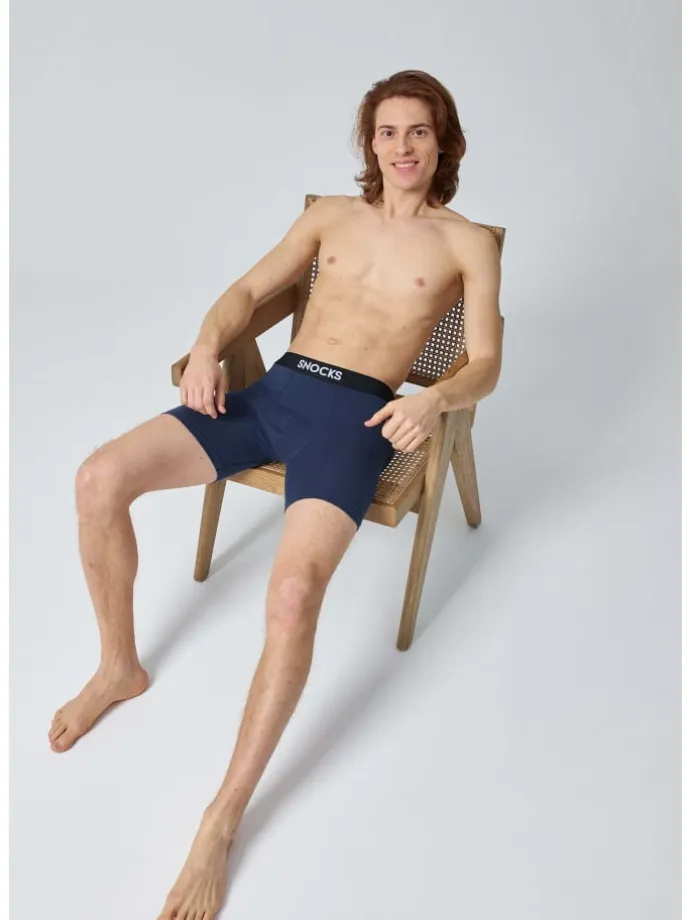 Lange Boxershorts 6 Stück in Mix (Rot/Olive/Blau)