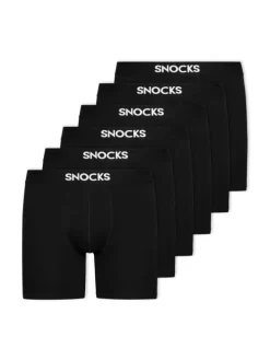Lange Boxershorts 6 Stück in Schwarz