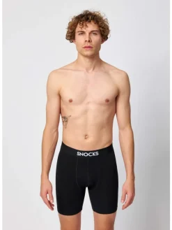 Lange Boxershorts 6 Stück in Schwarz