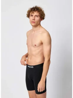 Lange Boxershorts 6 Stück in Schwarz