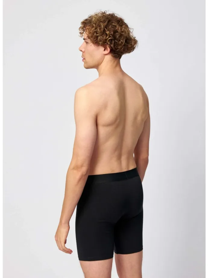 Lange Boxershorts 6 Stück in Schwarz
