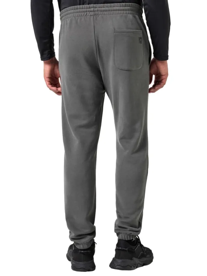 Lange Sweathose in dunkelgrau