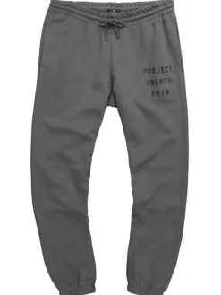 Lange Sweathose in dunkelgrau
