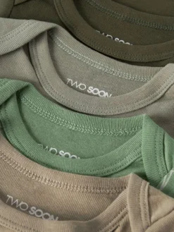 Langärmeliger Body in Olive Night