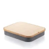Laptoptisch in Hellbraun/ Grau - (B)40,5 x (H)33 x (T)7 cm