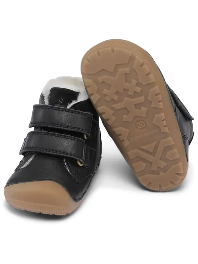 Lauflernschuhe "Petit Mid Winter Strap" in Schwarz