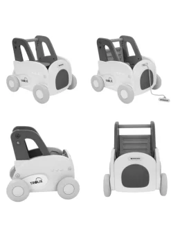 Lauflernwagen 4 in 1 Trolie in grau