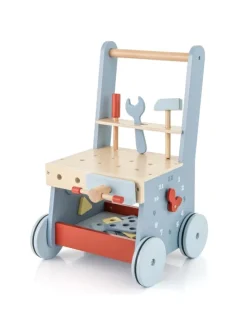 Lauflernwagen Holz in Blau