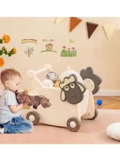 Lauflernwagen mit 18 L Stauraum in Beige