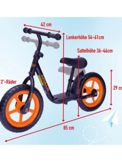 Laufrad für Kinder " Aviator " in schwarz