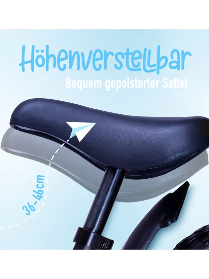 Laufrad für Kinder " Aviator " in schwarz