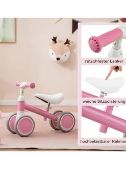 Laufrad Lauflernrad ab 1 Jahr in Rosa