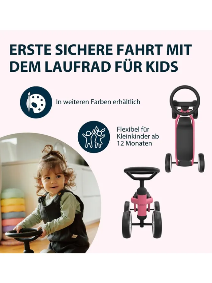 Laufrad "Up 6" in Pink - ab 12 Monaten