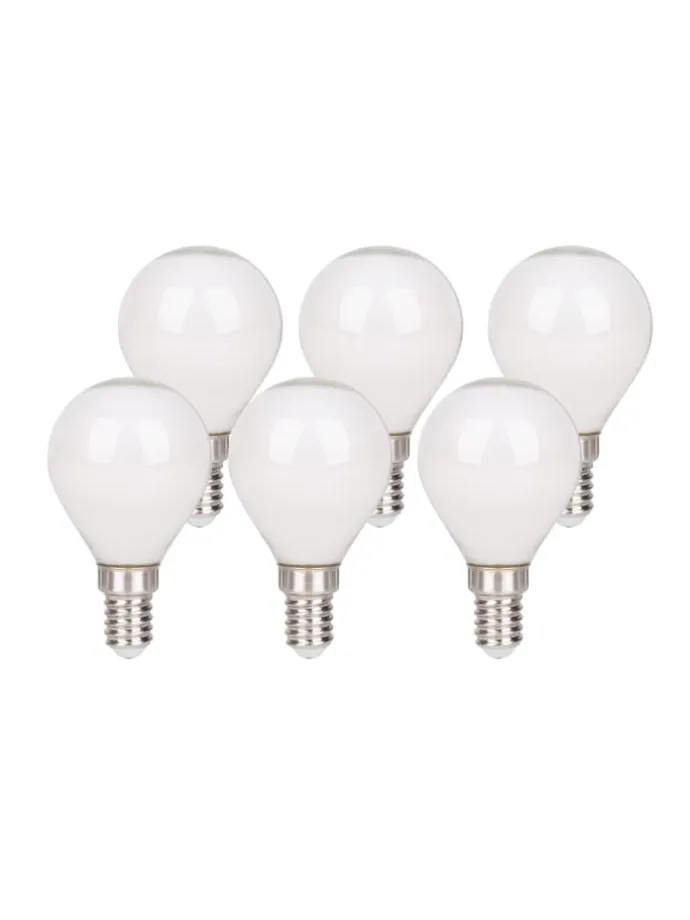 LED Leuchtmittel "DAFFY" in weiß - (L)4.5 cm x (B)4.5 cm x (H)7.7 cm - EEK F
