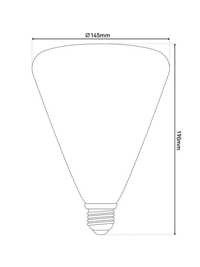 LED Leuchtmittel "DILLY" in grün - (L)14.5 cm x (B)14.5 cm x (H)19 cm - EEK G