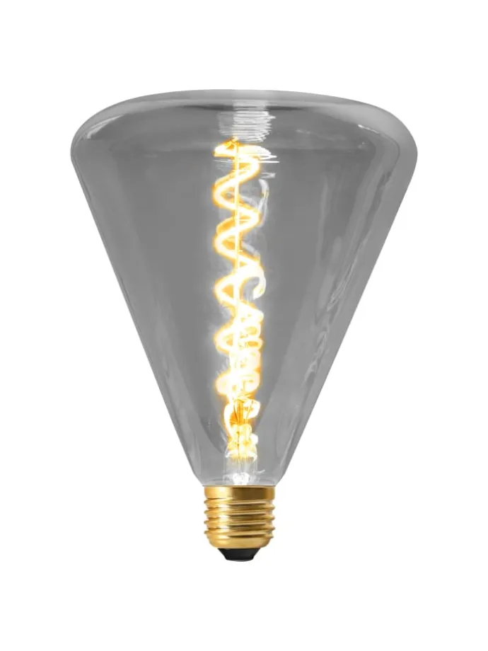 LED Leuchtmittel "DILLY" in grau - (L)14.5 cm x (B)14.5 cm x (H)19 cm - EEK G