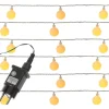 LED Lichterkette Berry/Cherry 60 XL Kugeln bernstein L: 9m in weiß