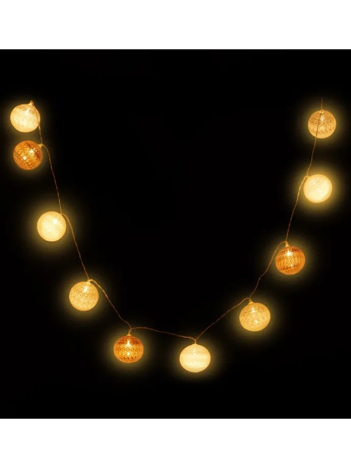 LED Lichterkette in Weiß/Grau/Braun (L)160 cm