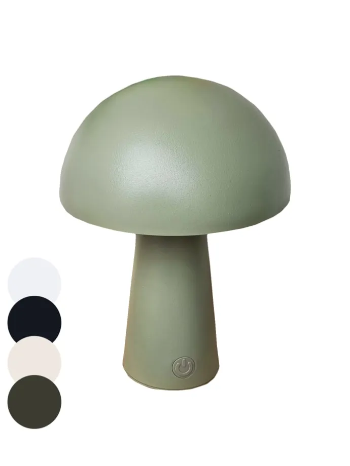 LED Pilz Tischlampe dimmbar Touch Farbwechsler IP44 Innen Außen 15x21cm Grün