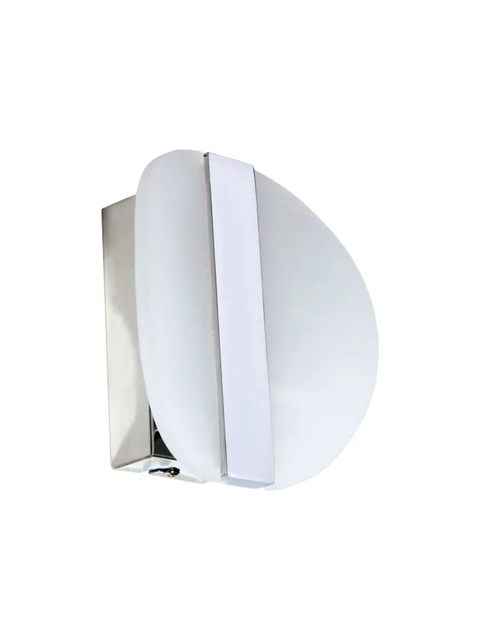 LED Wandleuchte "DENVER" in chrome - (L)16 cm x (B)16 cm x (H)16 cm - EEK G