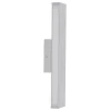 LED Wandleuchte "DUBAI" in chrome - (L)32 cm x (B)7 cm x (H)5.5 cm - EEK E