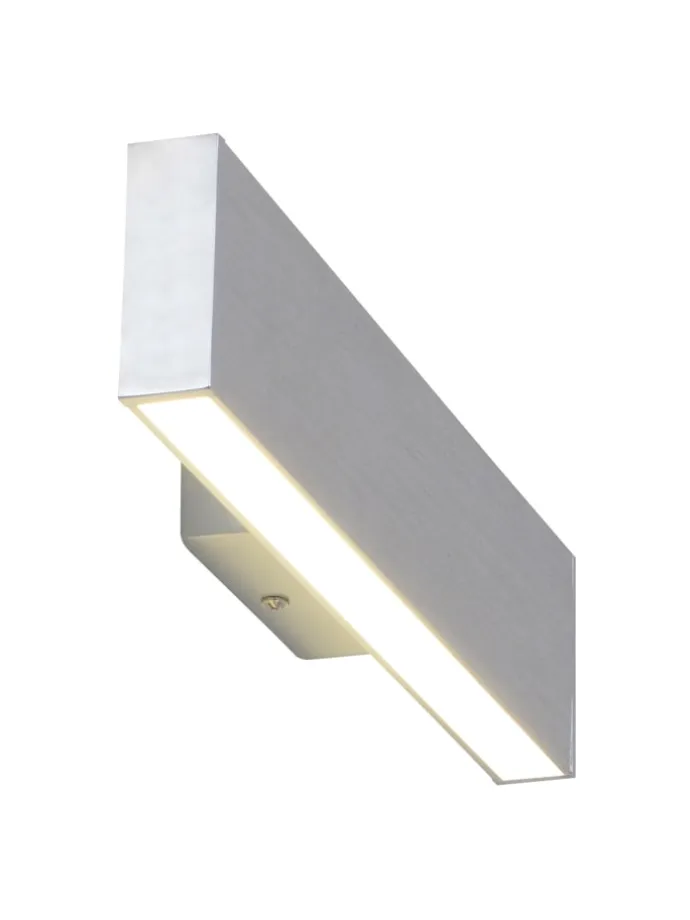LED Wandleuchte "DUBAI" in chrome - (L)32 cm x (B)7 cm x (H)5.5 cm - EEK E