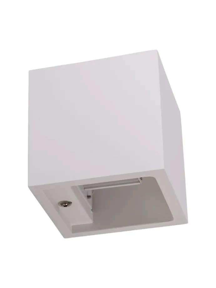 LED Wandleuchte in weiß - (L)11.5 cm x (B)11.5 cm x (H)11.5 cm - EEK G