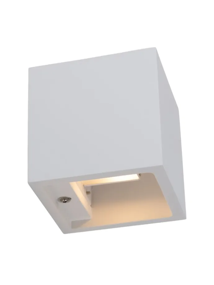 LED Wandleuchte in weiß - (L)11.5 cm x (B)11.5 cm x (H)11.5 cm - EEK G