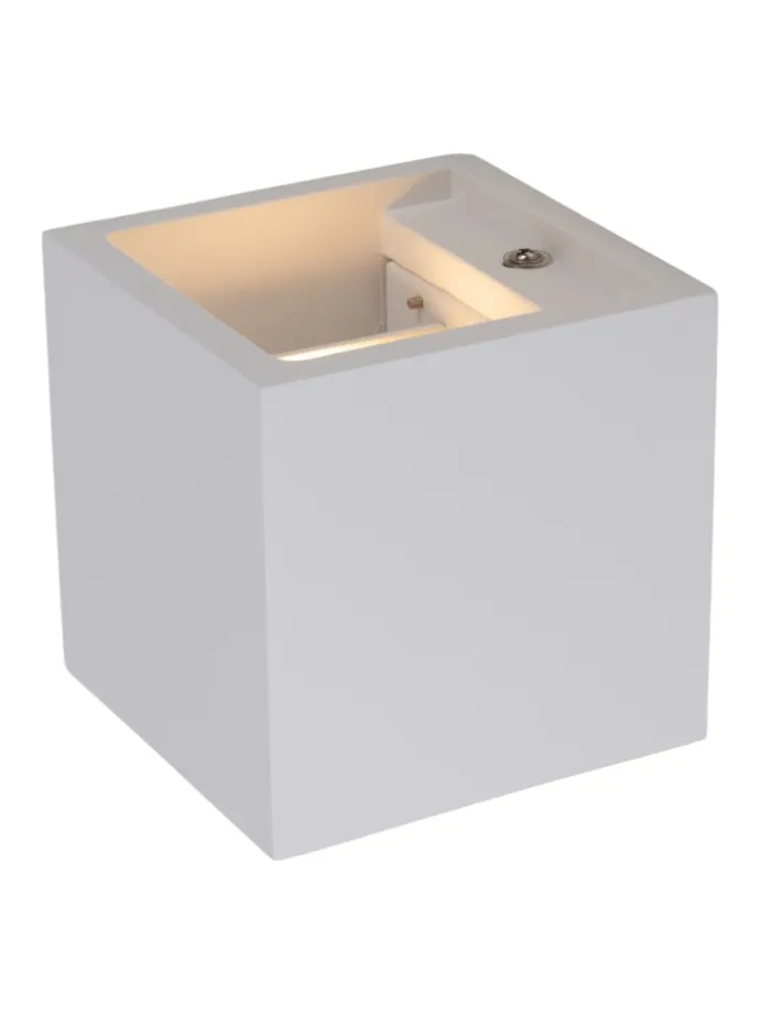 LED Wandleuchte in weiß - (L)11.5 cm x (B)11.5 cm x (H)11.5 cm - EEK G