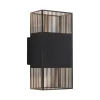 LED Wandleuchte Tharin IP44 3000K 120x104mm 2x3,7W Schwarz