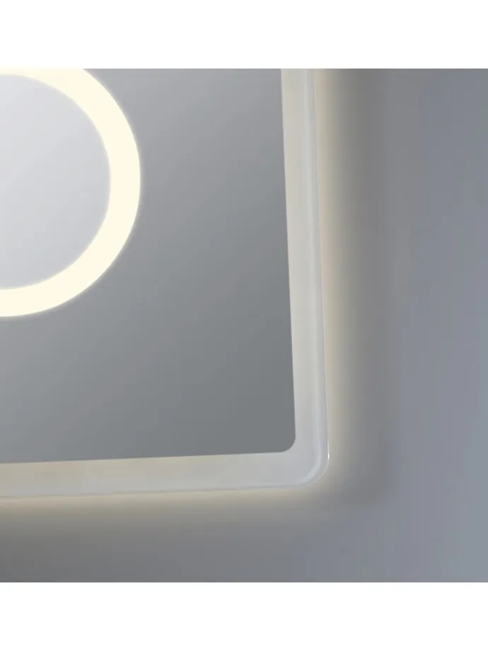 LED-Badezimmerspiegel Racale in Weiß (H)70cm (B)100cm