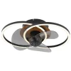 LED-Deckenventilator "Karen" in Schwarz - (B)42 x (H)14,4 x (T)28 cm