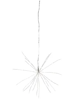 LED-Dekohänger "Firework" in Silber - Ø 26 cm