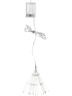 LED-Dekohänger "Firework" in Silber - Ø 26 cm