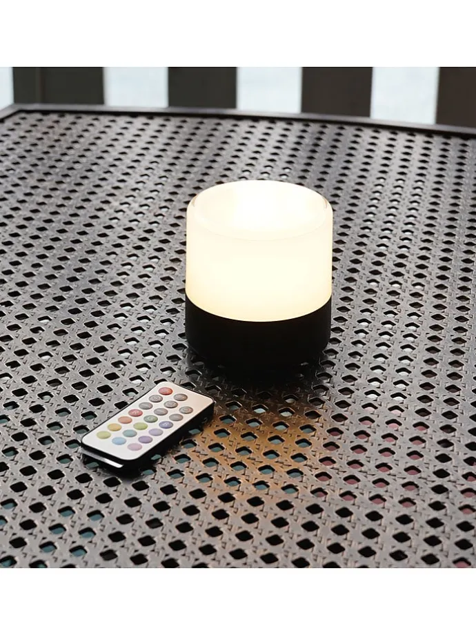 LED-Dekoleuchte "Bolo" in Transparent - (H)9,5 x Ø 9,4 cm