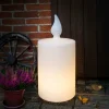 LED-Dekoleuchte "Candle" in Weiß - (H)60 x  Ø 38,5 cm