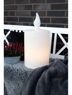 LED-Dekoleuchte "Candle" in Weiß - (H)60 x  Ø 38,5 cm