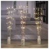 LED-Dekozweige in Silber/ Kupfer/ Gold - (H)90 cm