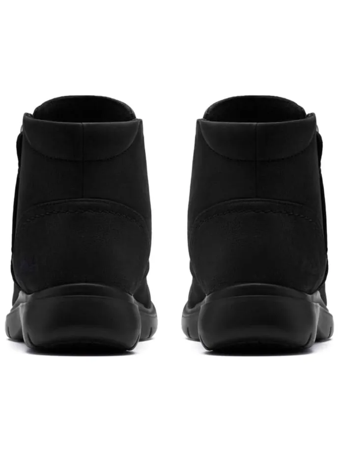 Leder-Ankle-Boots in Schwarz