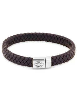 Leder-Armband in Braun