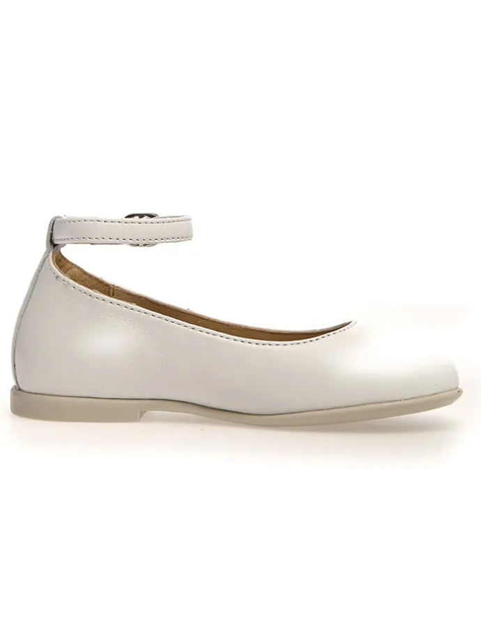 Leder-Ballerinas "Alpoma" in Weiß