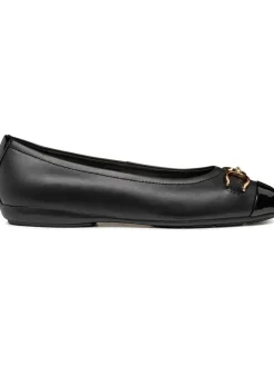 Leder-Ballerinas "Annytah" in Schwarz