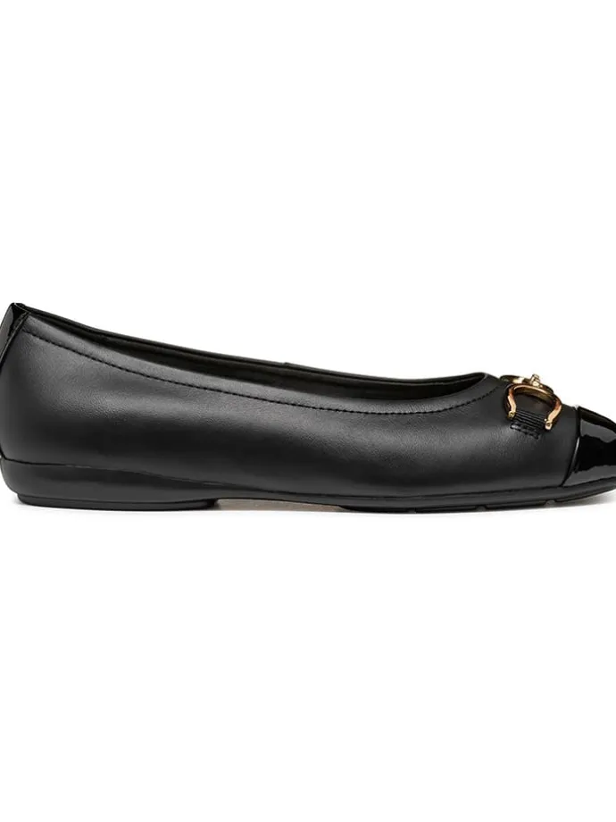 Leder-Ballerinas "Annytah" in Schwarz