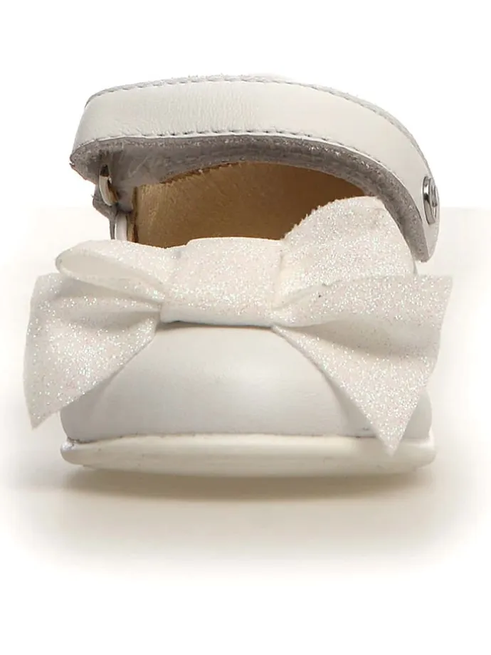 Leder-Ballerinas "Arabesque" in Weiß