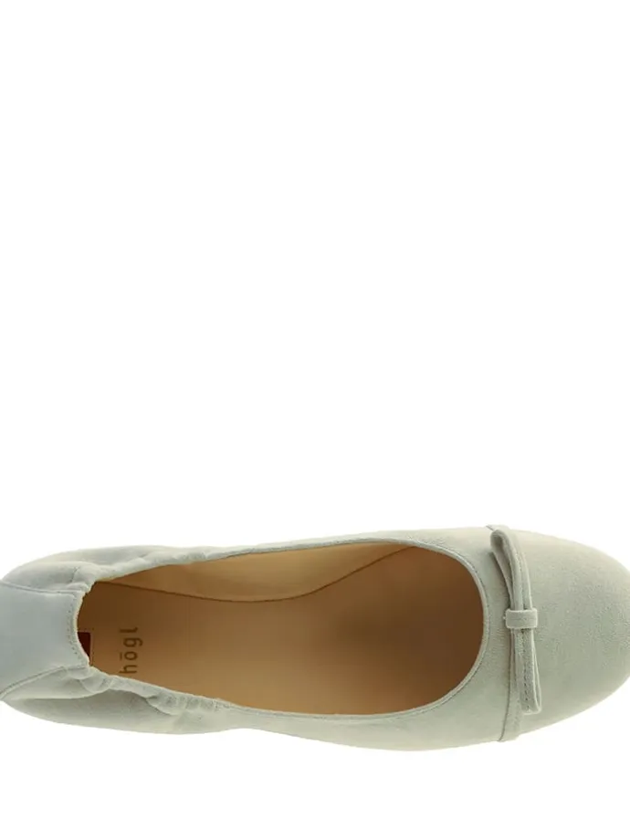 Leder-Ballerinas "Betty" in Hellblau