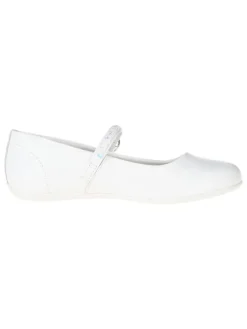 Leder-Ballerinas "Fantasy flat" in Weiß