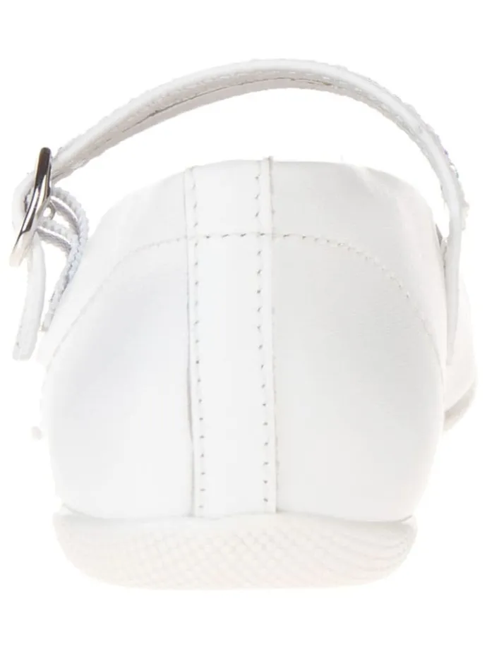 Leder-Ballerinas "Fantasy flat" in Weiß