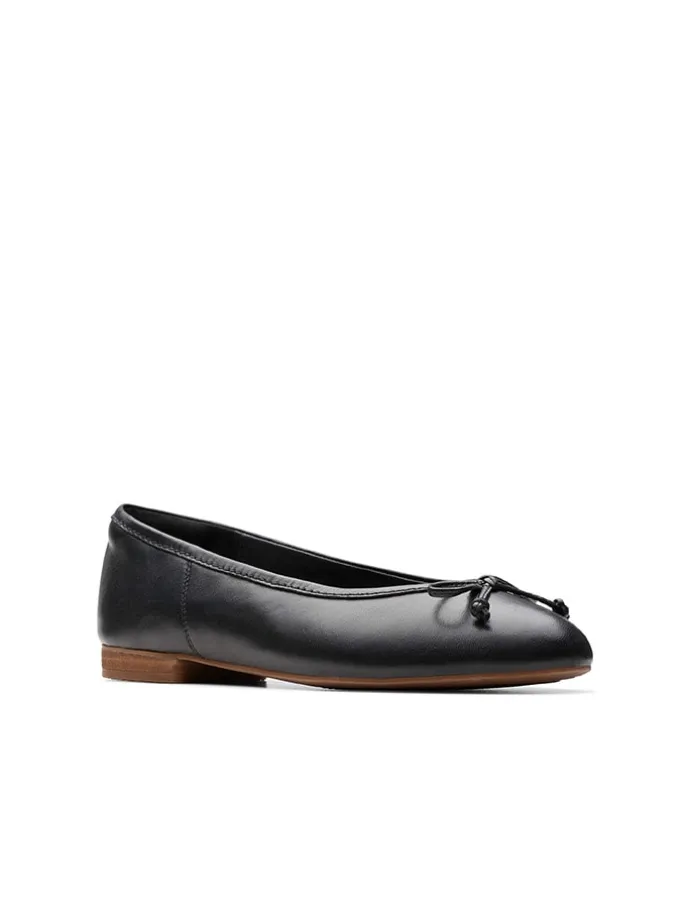 Leder-Ballerinas "Fawna" in Schwarz