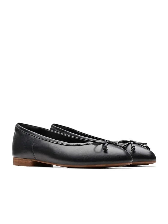 Leder-Ballerinas "Fawna" in Schwarz