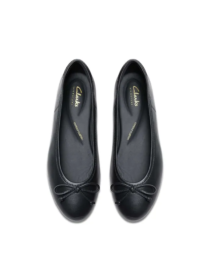 Leder-Ballerinas "Fawna" in Schwarz